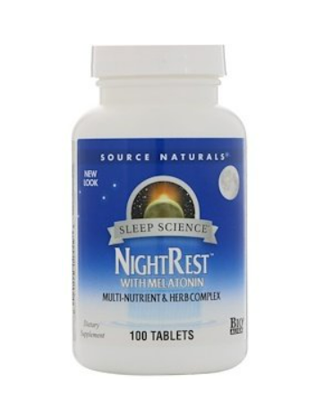 Мелатонін для сну Source Naturals NightRest Melatonin 100 Tabs