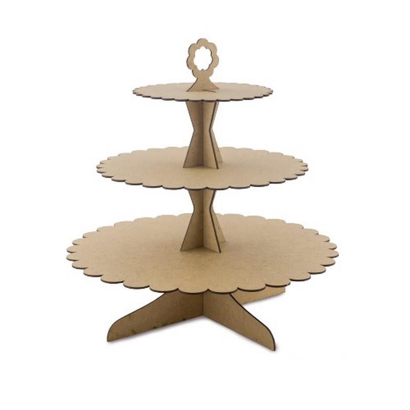 Заготовка для декорирования Подставка для сладостей Ажурная Fabrika Decoru (RN-250-N-1384)