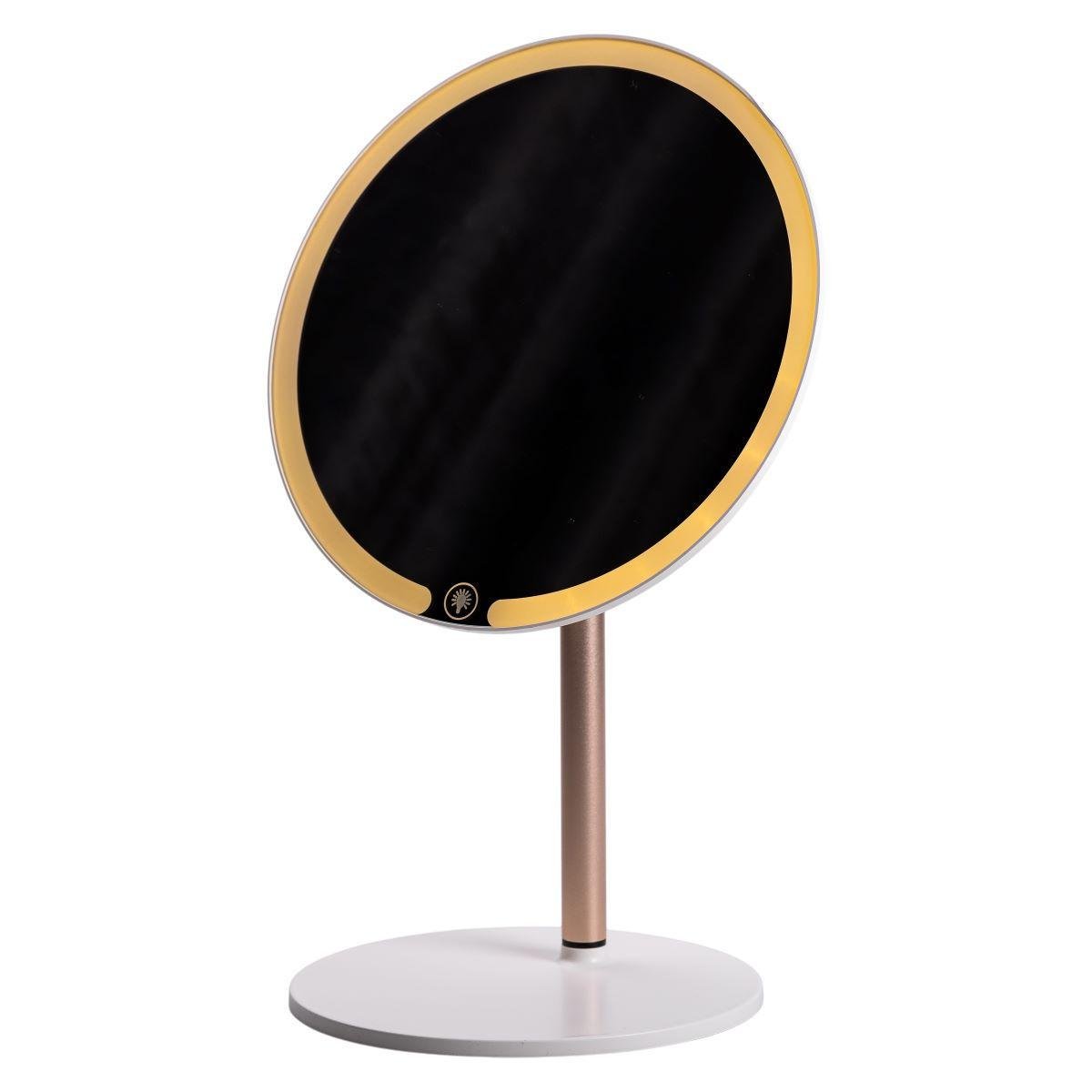 Зеркало косметическое с подсветкой круглое настольное HP-10-7AW Ø21 см Белый (A-033798) - фото 2 Зеркало косметическое с подсветкой круглое настольное HP-10-7AW Ø21 см Белый (A-033798) - фото 2