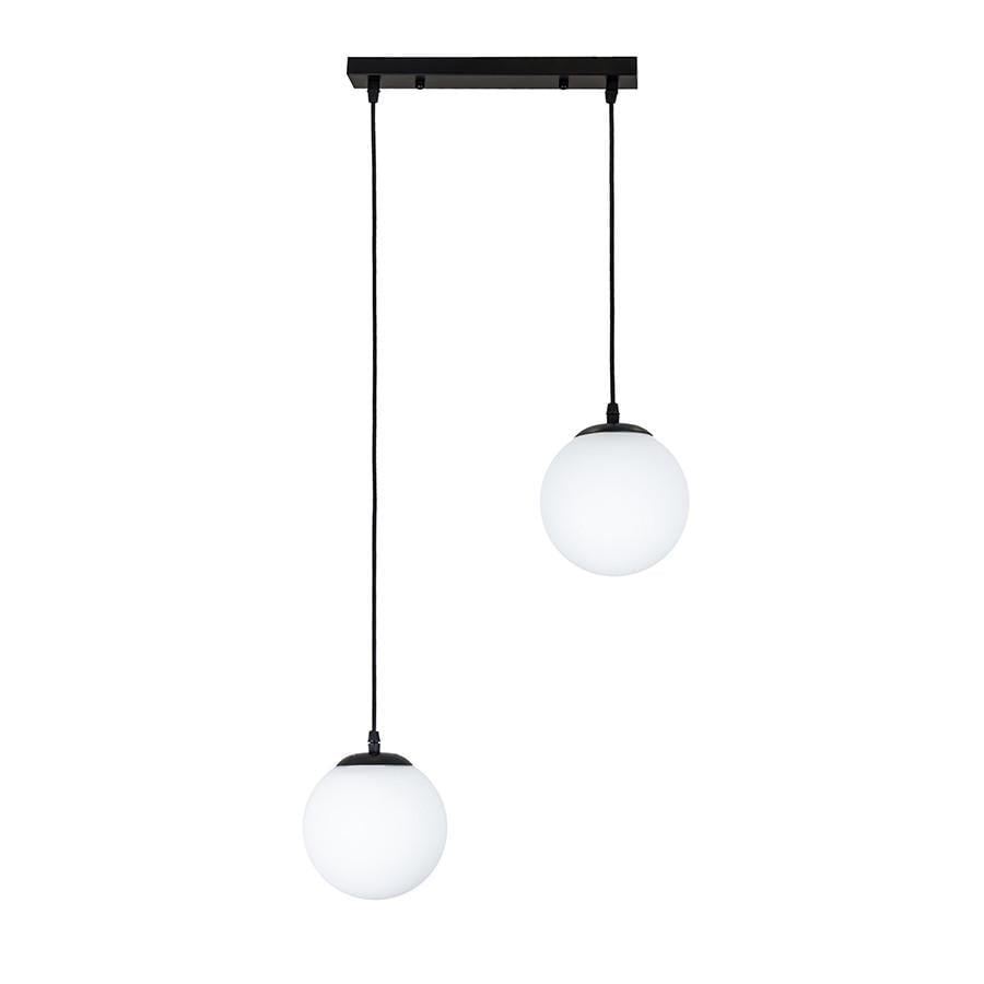 Подвесной светильник Levistella 756PR150F-2 BK+WH/350 с двумя плафонами Черный/Белый (2354498421)