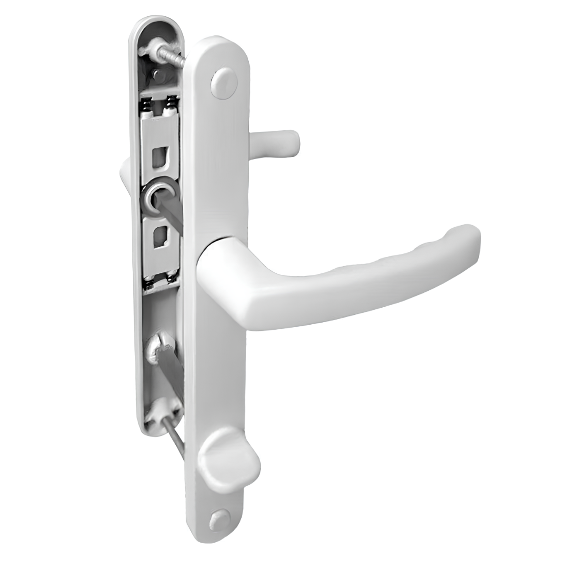 Нажимной гарнитур сантехнической металлопластиковой двери VORNE 25х90 WC Белый (T.0254.0307)