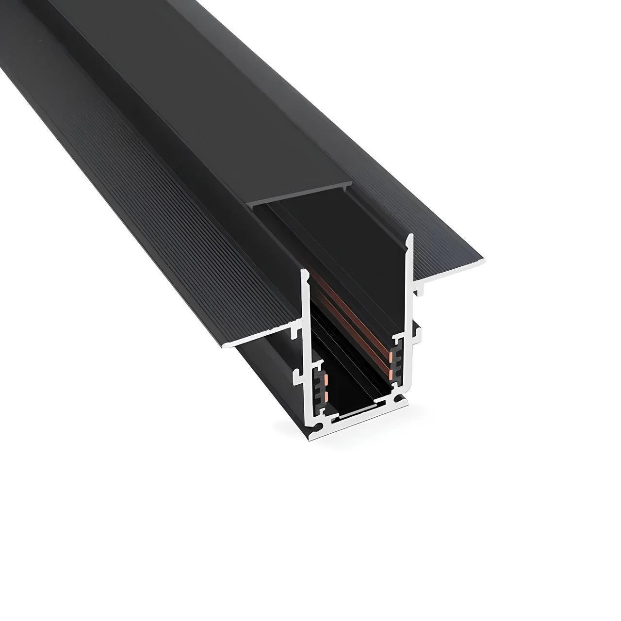 Шинопровід трековий магнітний OL01 48V вбудований 1 м Чорний (29466353)