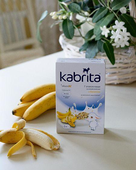 Каша детская Kabrita 7 злаков на основе козьего молока с бананом для детей с 6 месяцев 180 г (8716677006376) - фото 2