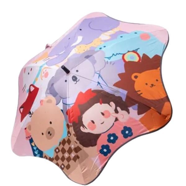 Парасолька дитяча тростина механічна 90 см Фіолетовий (HP-23-13V)