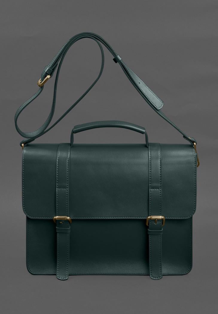 Сумка-портфель кожаная Porte Зеленый (A-028785)