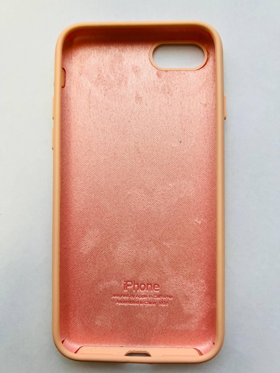 Чехол Silicone Case для Apple iPhone 7, 8 Peach Pink - фото 2