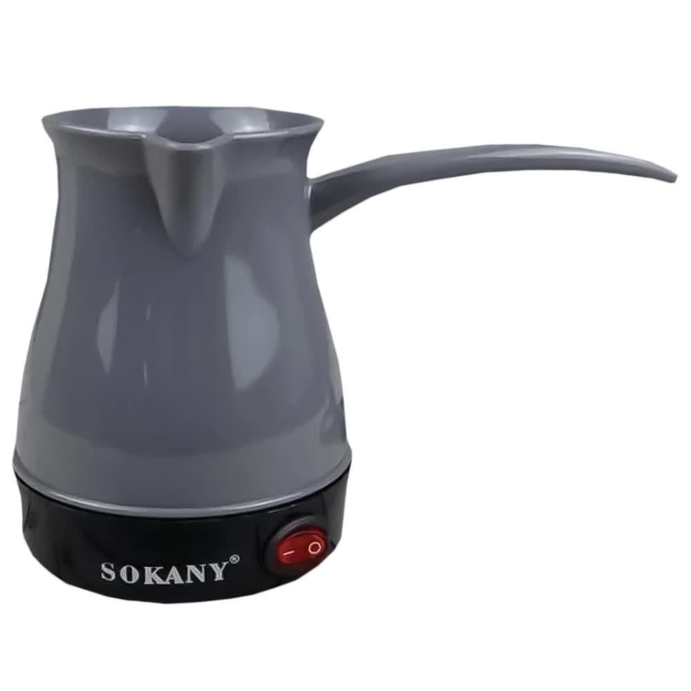 Электрическая турка Sokany Deluxe SK-205 500 мл 600 Вт Серый (30310399)