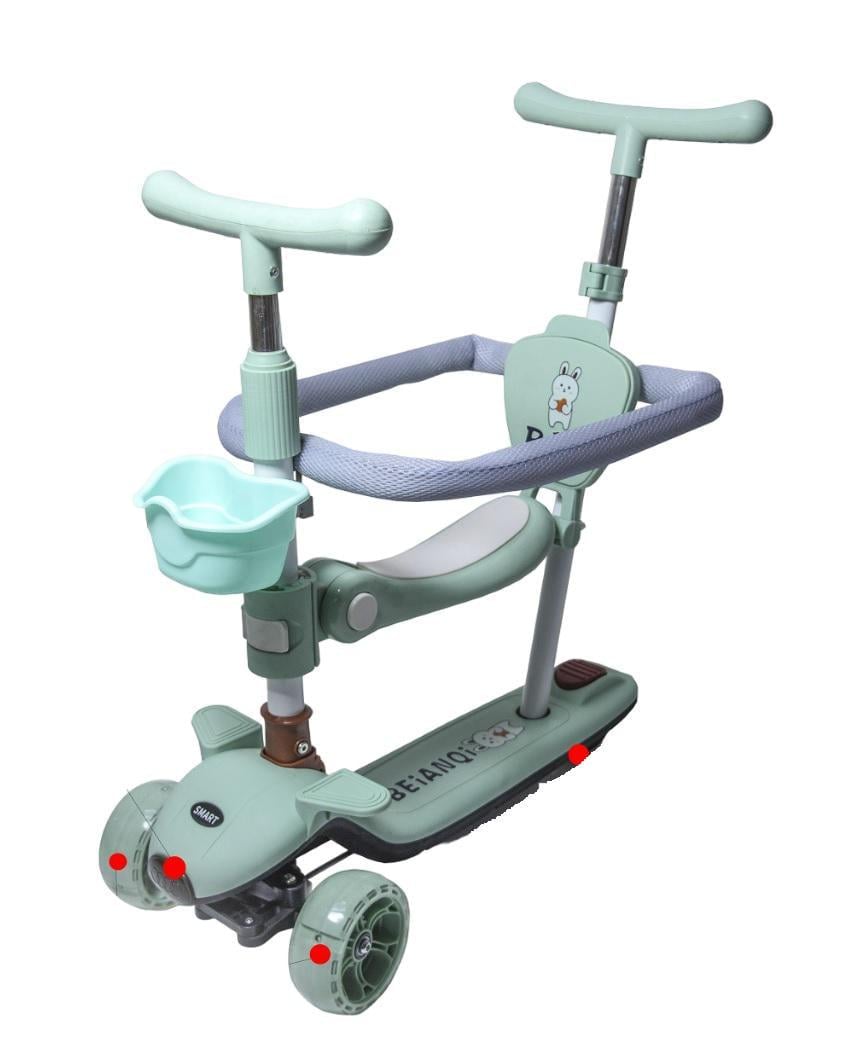 Самокат Baq 5в1 PU колеса с бортиком Mint (1877837734)