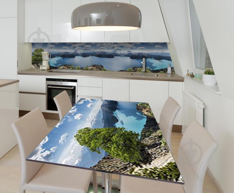 Наклейка 3Д вінілова на стіл Zatarga «Чарівна висота» 650х1200 мм для будинків, квартир, столів, кав'ярень. Наклейка 3Д вінілова на стіл Zatarga «Чарівна висота» 650х1200 мм для будинків, квартир, столів, кав'ярень.