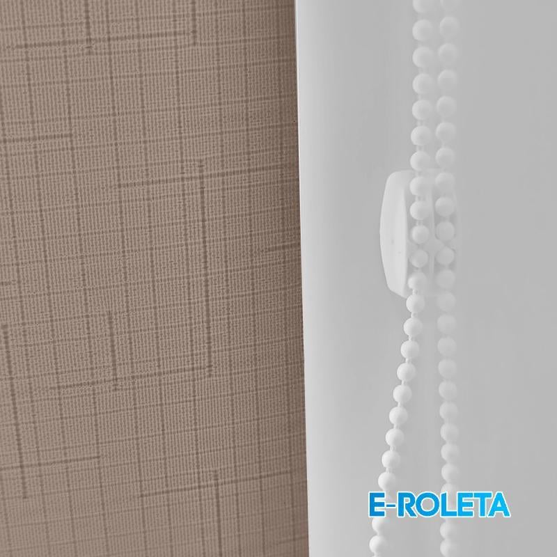 Ролета тканинна E-ROLETA Льон 7439 з фіксацією під нахил 55х90 см Коричневий (L7439-55-90) - фото 7 Ролета тканинна E-ROLETA Льон 7439 з фіксацією під нахил 55х90 см Коричневий (L7439-55-90) - фото 7