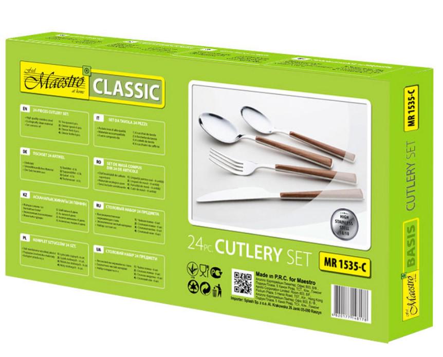 Столовый набор Maestro MR 1535C 24 шт. для сервировки на 6 персон (2104618762)