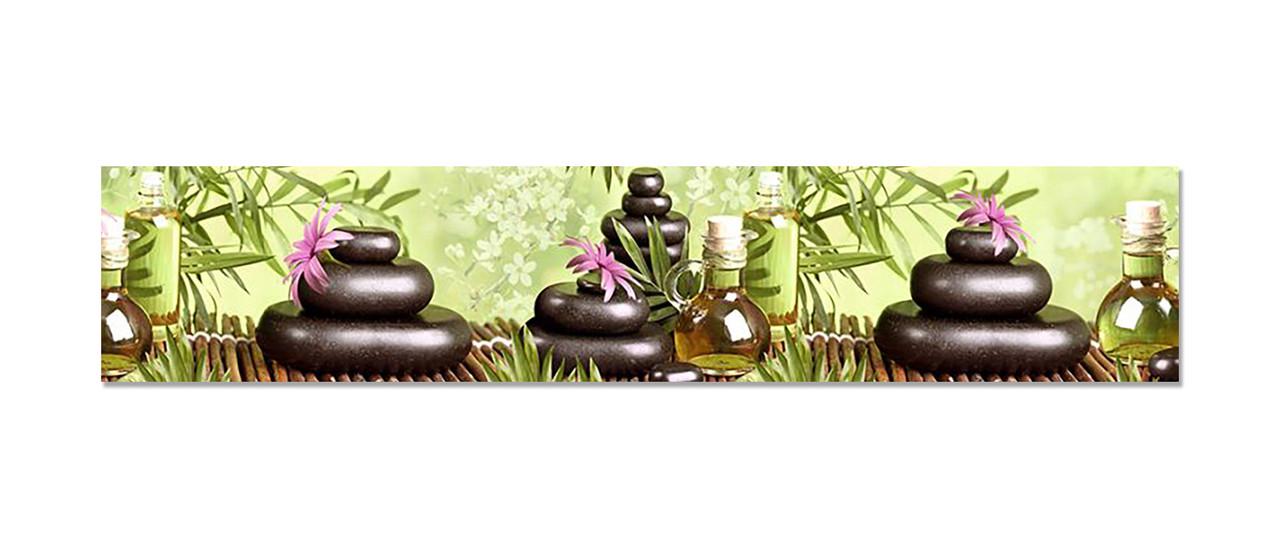 Наклейка виниловая на кухню Zatarga Глянцевые Камни Бамбук 600х3000 мм (1289776873)