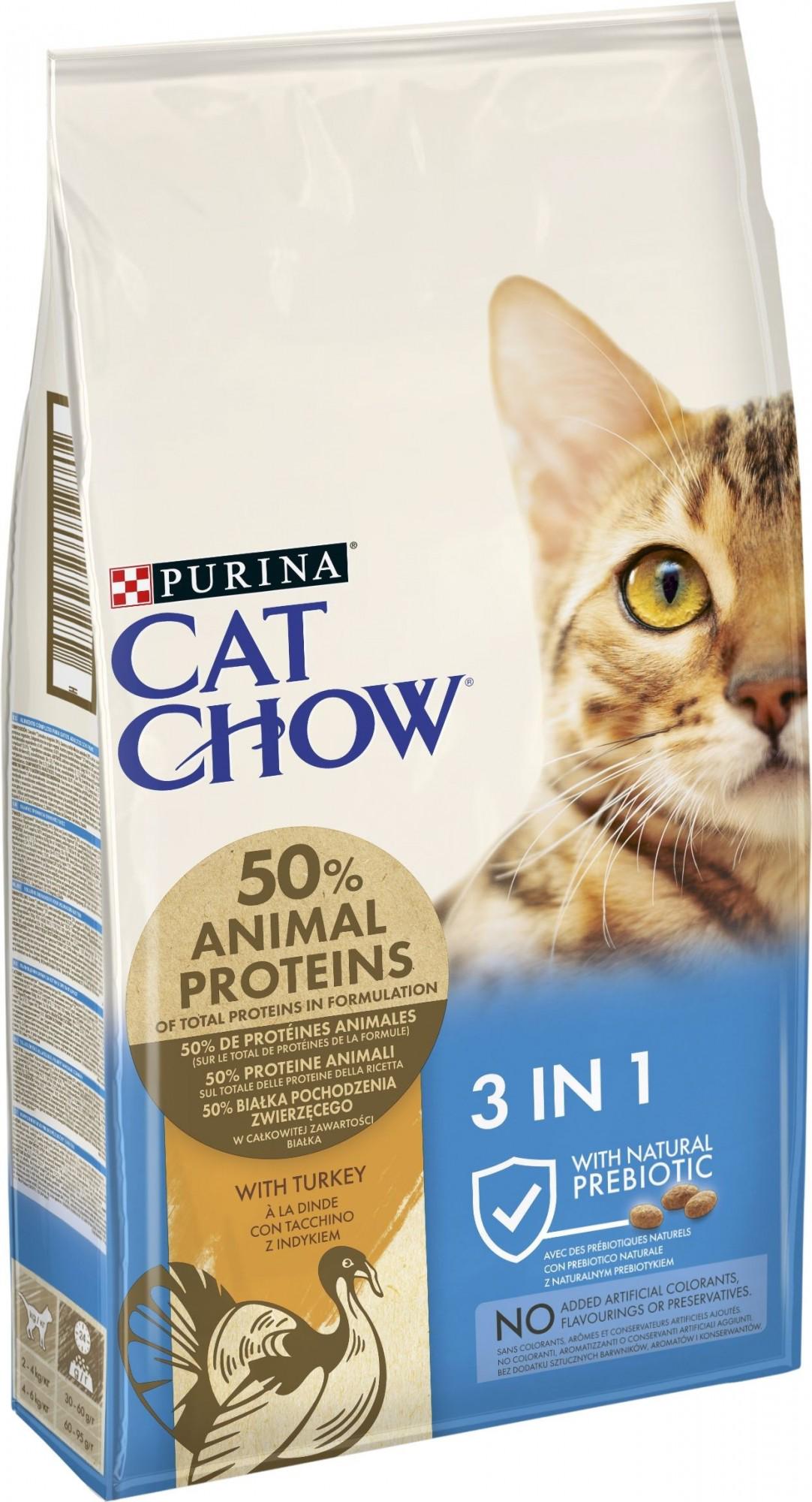 Сухой корм для котов Purina Cat Chow живущих в помещении с индейкой 15 кг 3в1 (7613034153746) - фото 2 Сухой корм для котов Purina Cat Chow живущих в помещении с индейкой 15 кг 3в1 (7613034153746) - фото 2