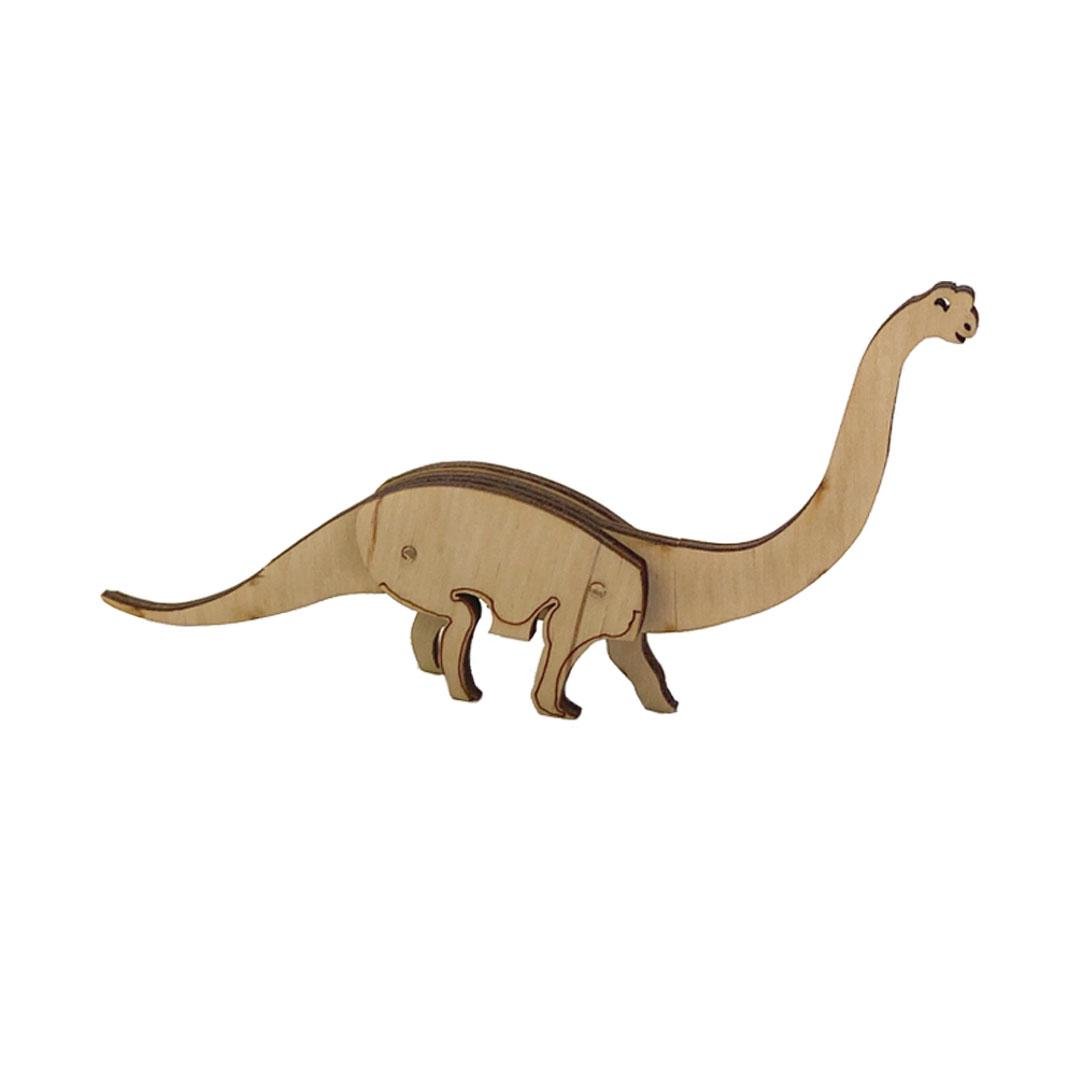 Деревяный динозавр брахиозавр для муравьиной фермы