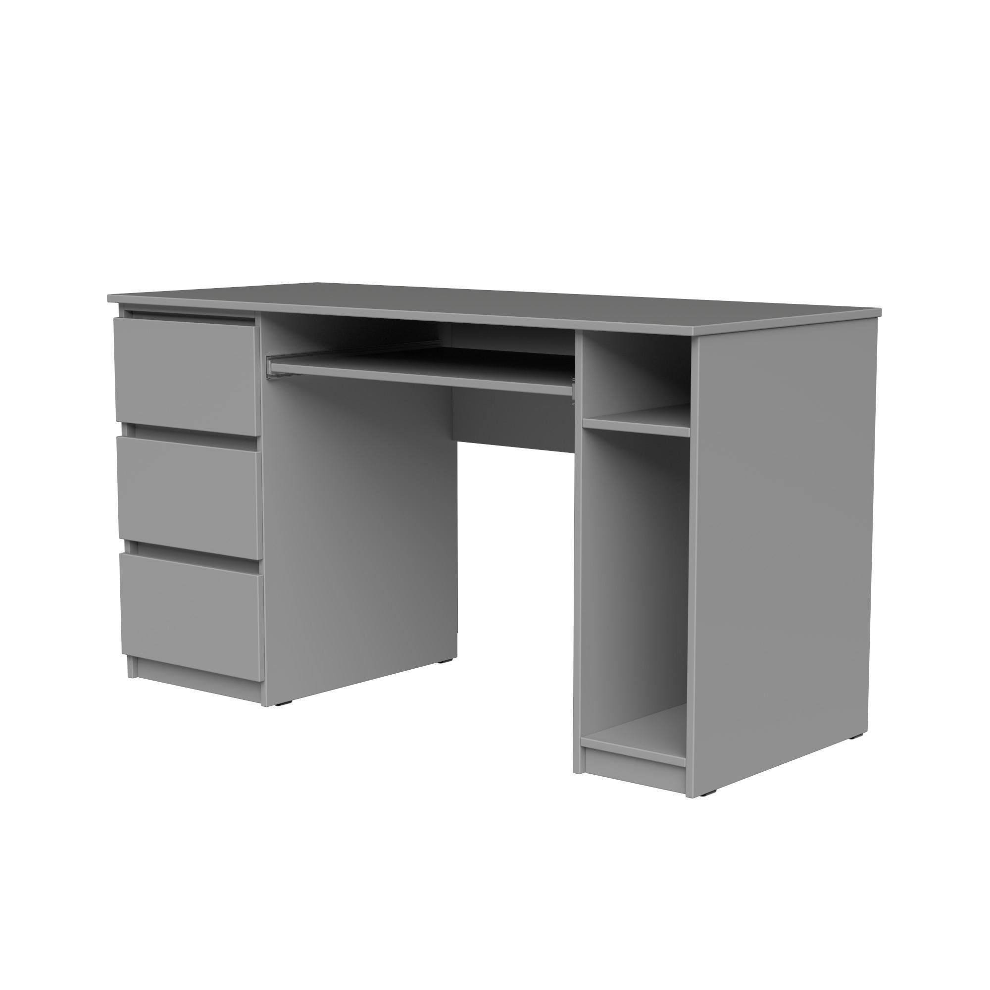 Стол компьютерный СК2 3Я SENAM 780х1400х600 мм ДСП Серая Мышка - фото 3