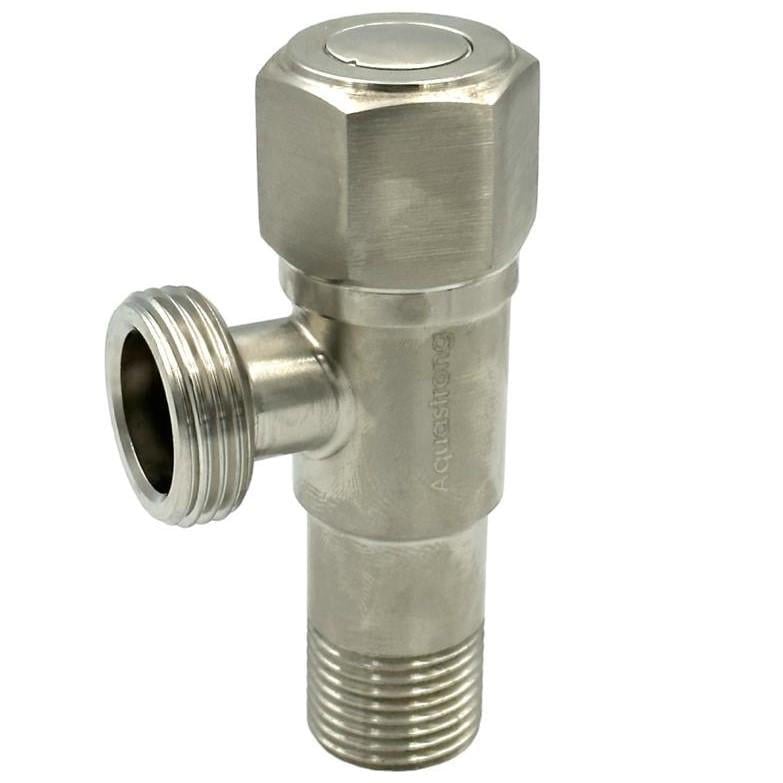 Кран приборный Aquastrong R5 1/2"x3/4" нержавеющая сталь (R507)
