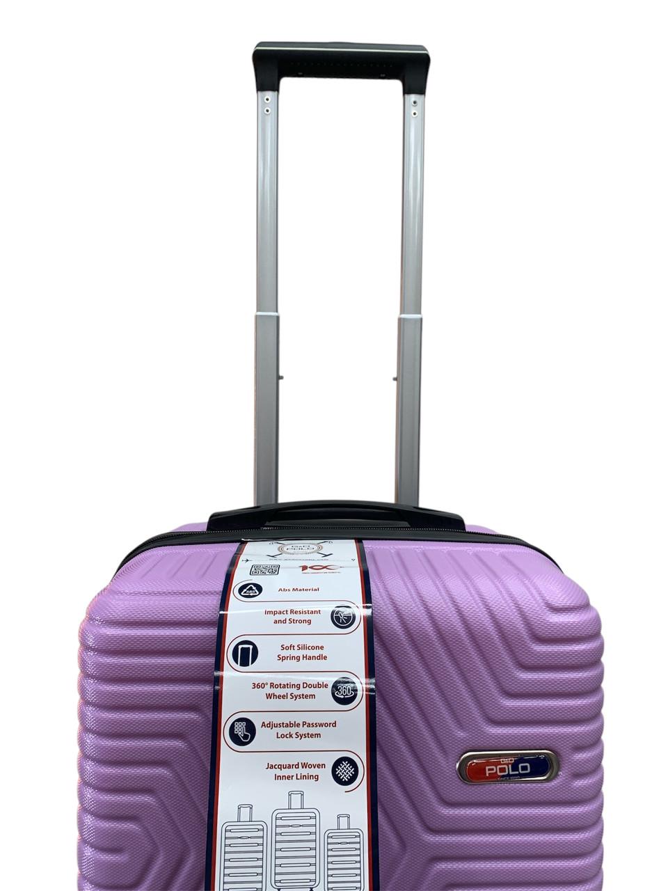 Валіза Polo ПК015-S полікарбонат на 4-х подвійних колесах маленька S 50 л Ліловий - фото 3 Валіза Polo ПК015-S полікарбонат на 4-х подвійних колесах маленька S 50 л Ліловий - фото 3