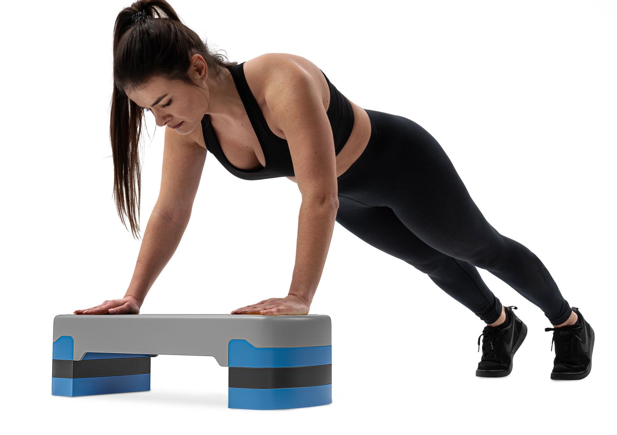 Степ платформа Hop-Sport HS-PP020AS Серый/Синий - фото 5 Степ платформа Hop-Sport HS-PP020AS Серый/Синий - фото 5