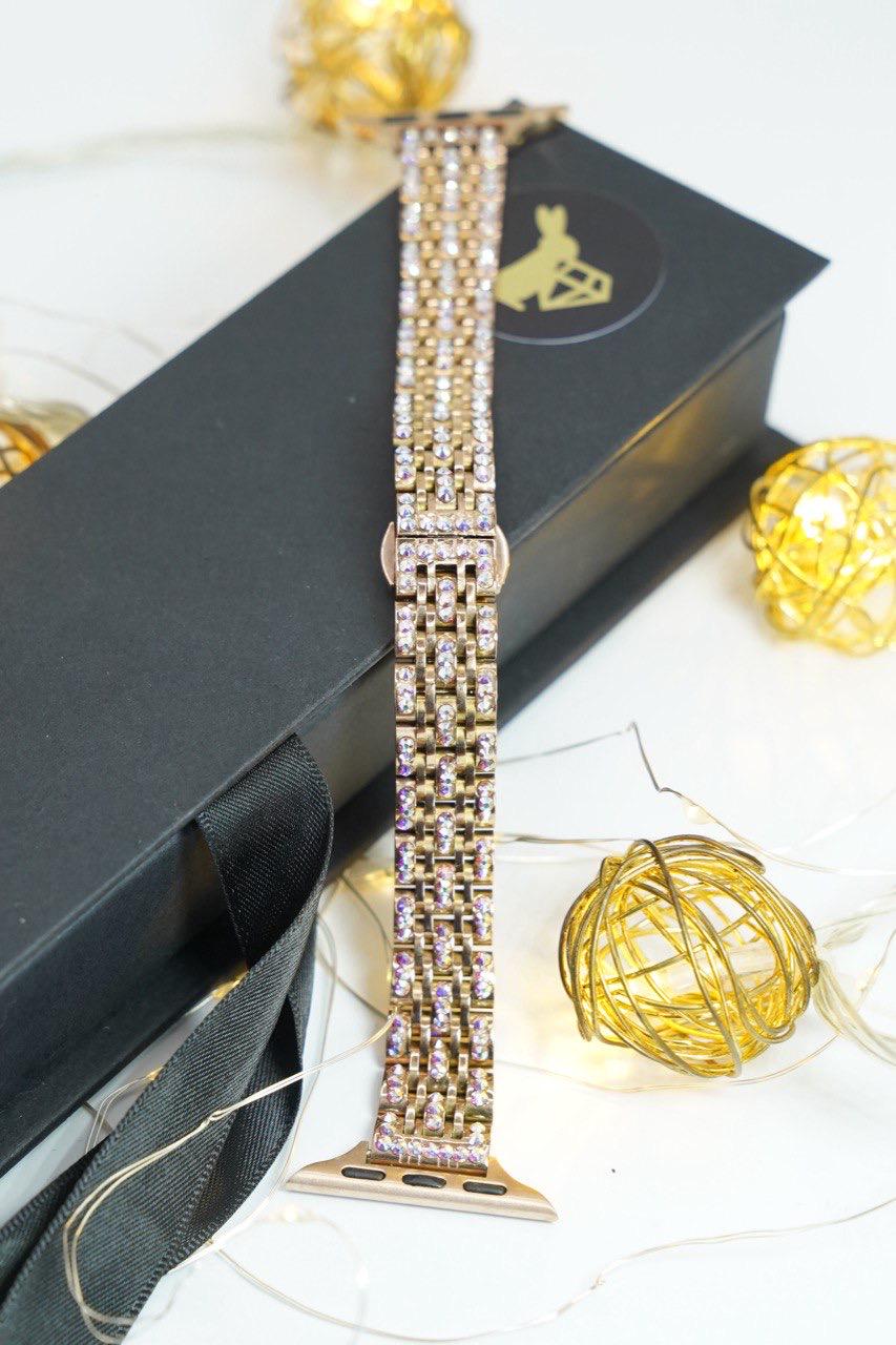 Браслет на Apple Watch з кристаллами stellux swaro ski/presiosa 38/40/41/42 мм (Mini01)