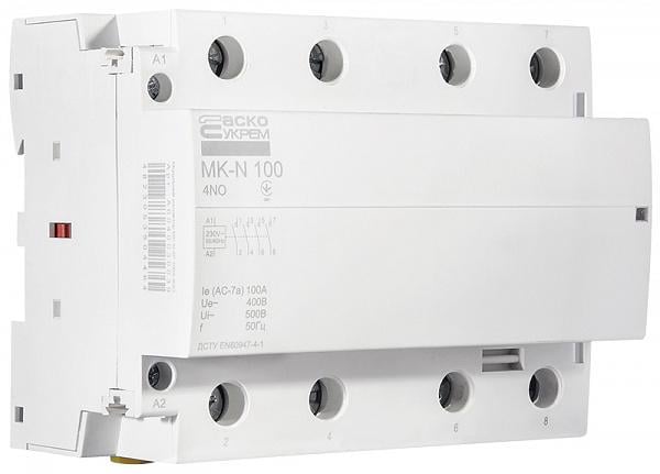Контактор модульний АСКО-Укрем MK-N 4P 100A 4NO 220V (A0040030039) - фото 4 Контактор модульний АСКО-Укрем MK-N 4P 100A 4NO 220V (A0040030039) - фото 4