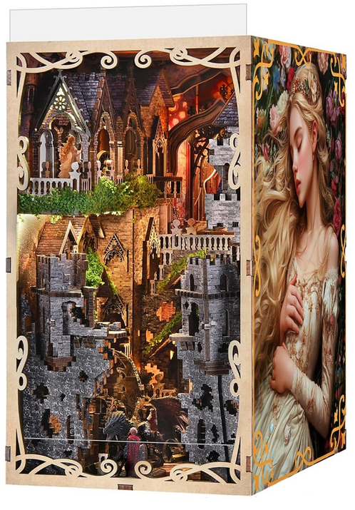 Румбокс DIY 3D домик Спящая красавица с подсветкой