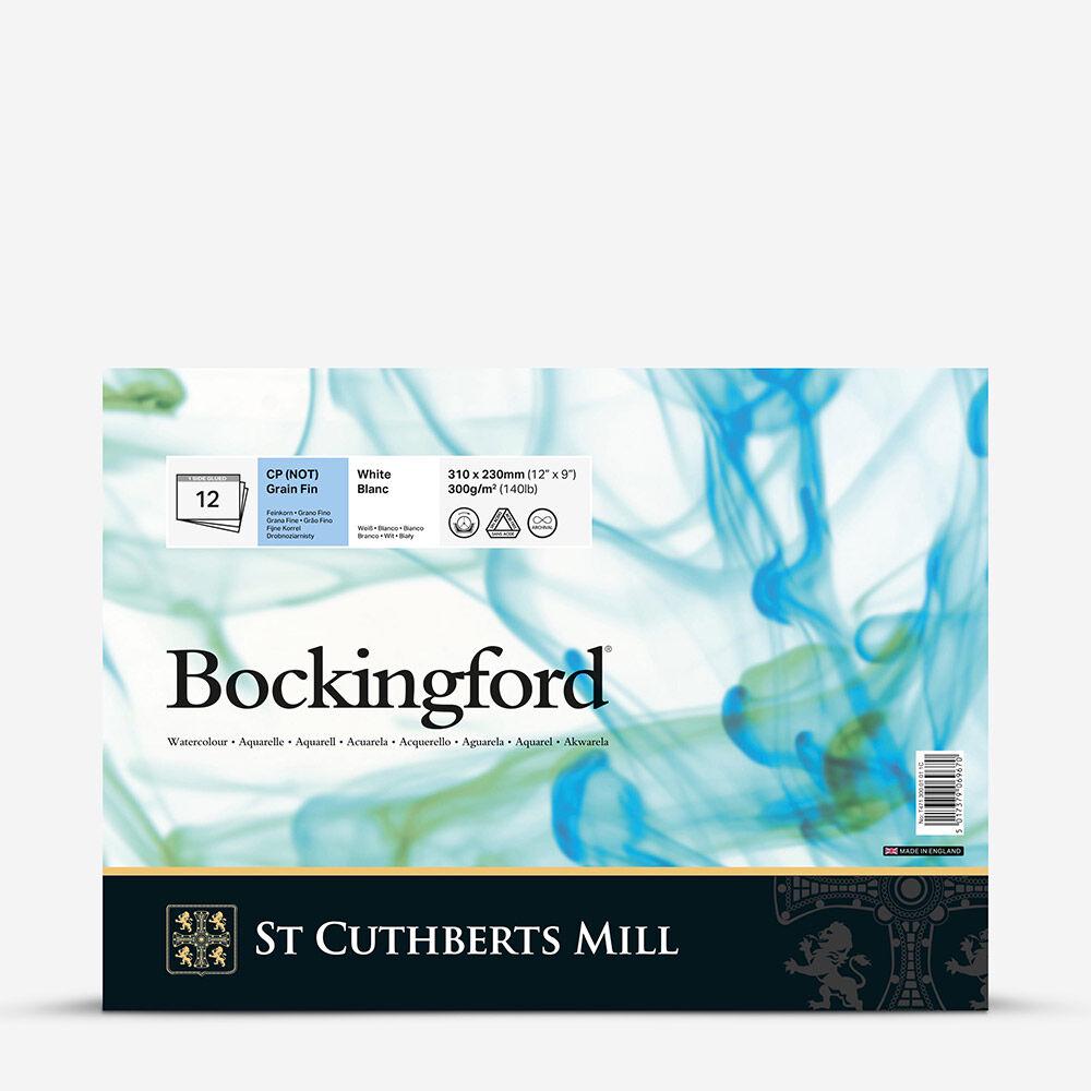 Альбом для акварели Bockingford Cold Pressed хлопок 300 г/кв. м 12 л. 31x23 см Белый (T47130001011C)