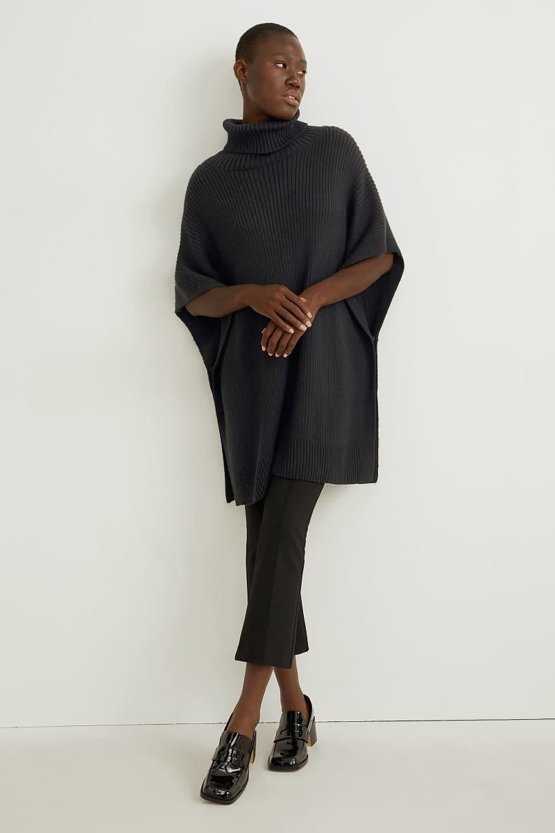 Пончо C&A One Size Чорний (730872183825)