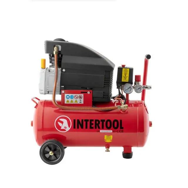 Компресор Intertool PT-0010 24 л 1.5 кВт 220 В 8 атм 206 л/хв (14314345)