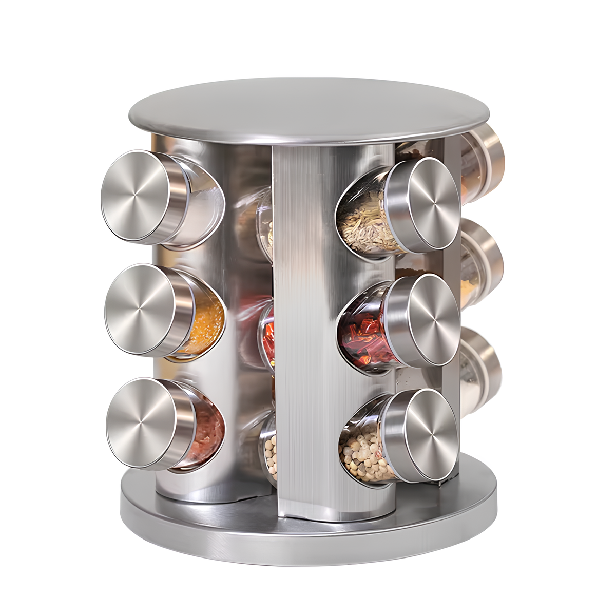 Органайзер для специй и приправ кухонный с вращением 12 баночек Органайзер для специй и приправ кухонный с вращением 12 баночек