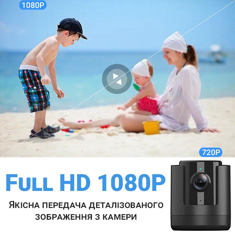 Камера видеонаблюдения WiFi IP Camsoy X1 поворотная PTZ 355° 1080P Black - фото 6