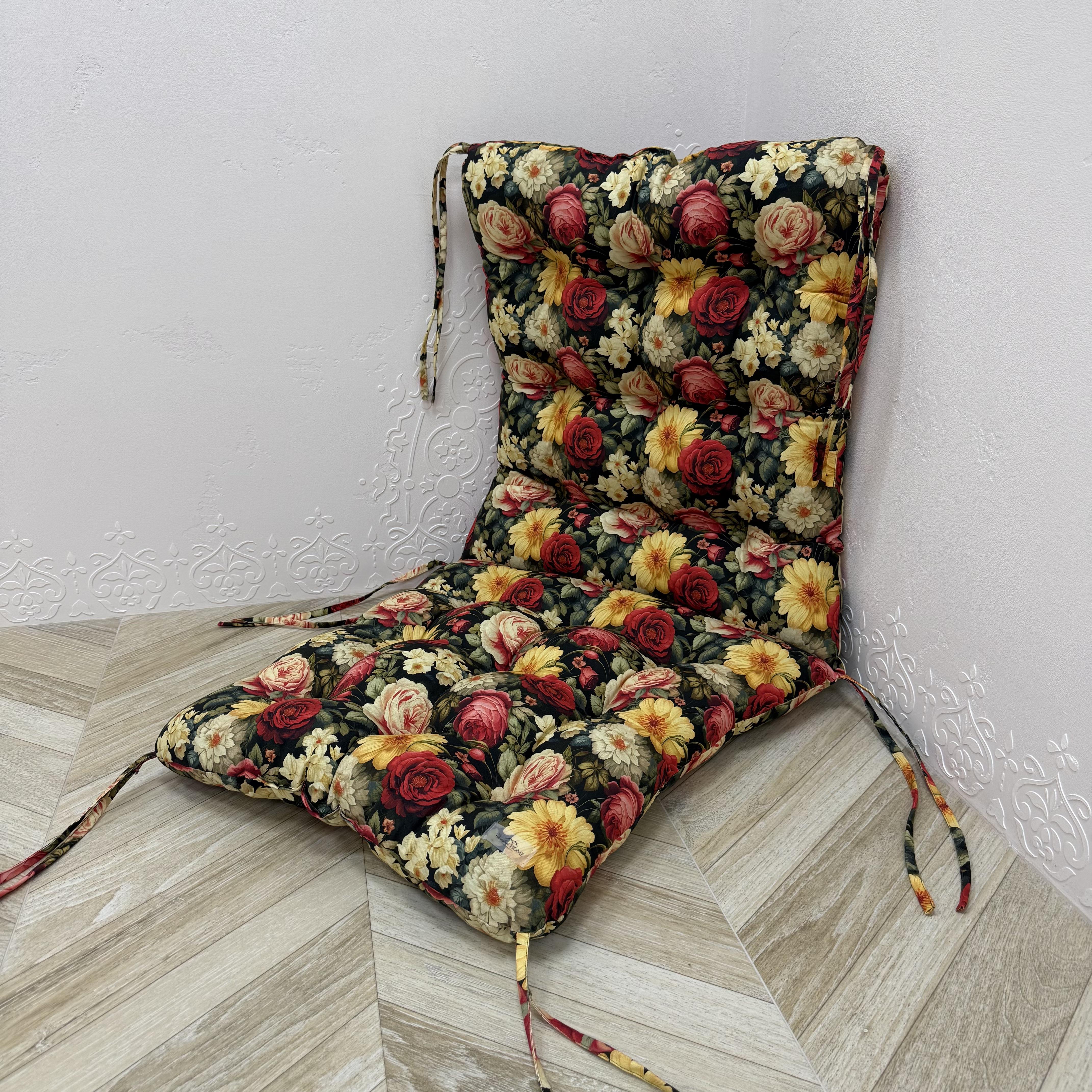 Подушка для кресла Comfort Home Black rose панама 40х40х40 см
