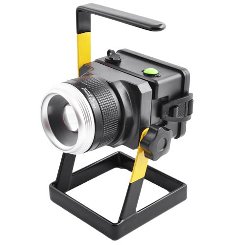 Фонарь кемпинговый 2144-T6 3x18650 Zoom/metal Black