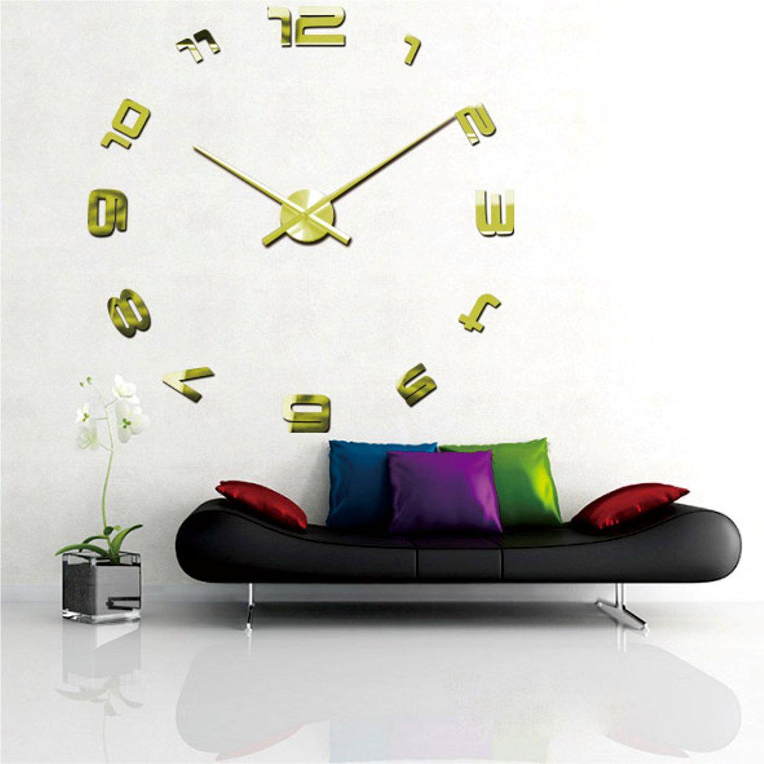 Годинник настінний Najlepsi Cas Арабські 130 см Золотий