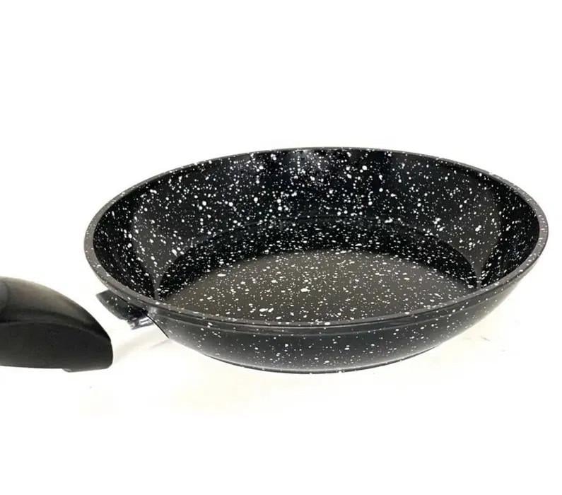 Сковорода со стеклянной крышкой мраморное покрытие 22 см - фото 5 Сковорода со стеклянной крышкой мраморное покрытие 22 см - фото 5