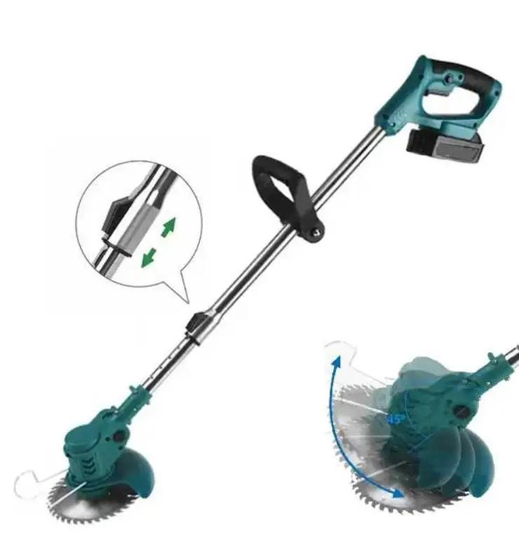 Газонокосилка-триммер беспроводная для покоса травы с 2 аккумуляторами 36V - фото 3