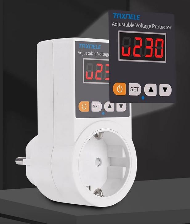 Стабілізатор-реле напруги регульований автоматичний захист від перенапруги/стрибків у мережі 140-300V (2590725792) - фото 2