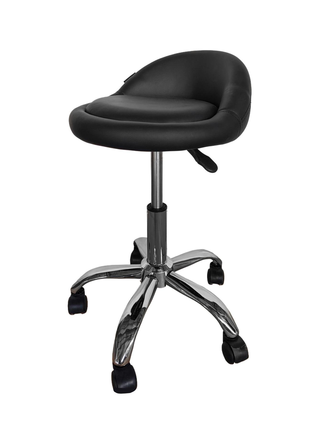 Табурет на колесах со спинкой круглый Черный (368130) - фото 7 Табурет на колесах со спинкой круглый Черный (368130) - фото 7