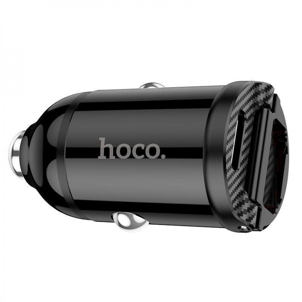 Зарядное устройство автомобильное Hoco NZ2 Link 30 W Type-C+USB Черный (35512 black) - фото 4