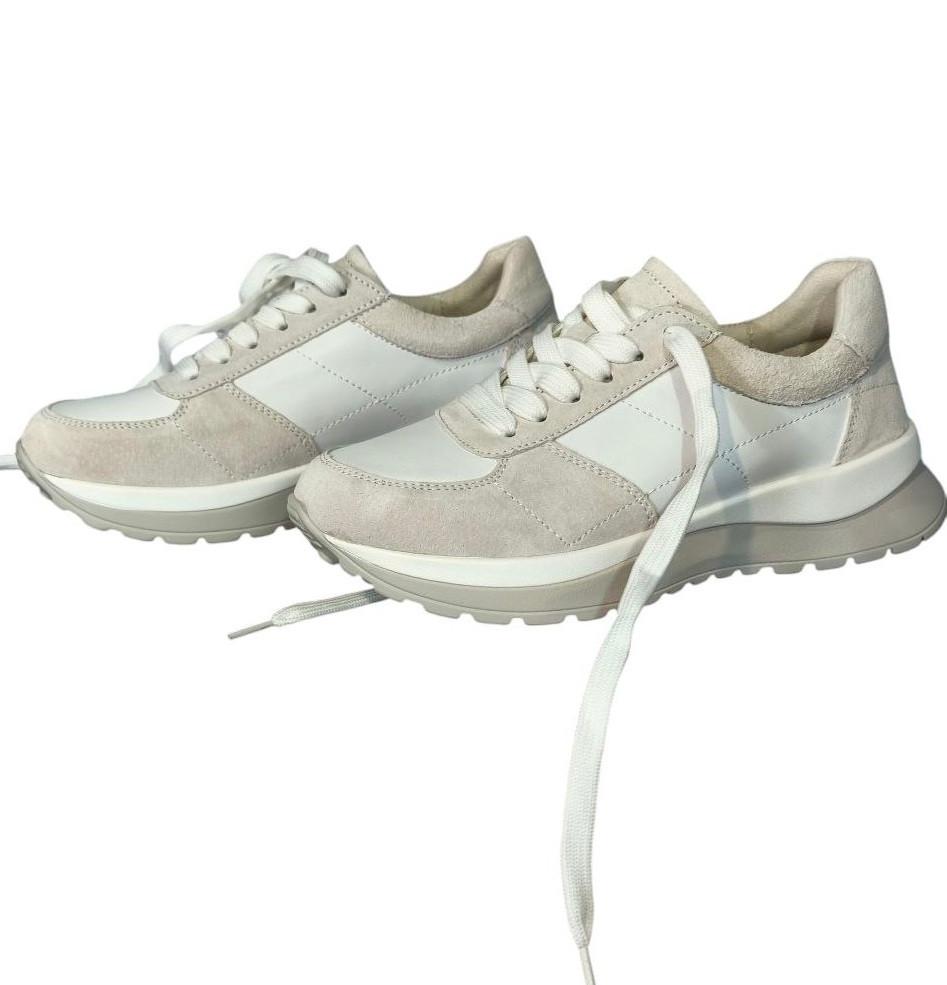 Кроссовки женские кожаные с замшевыми вставками KDSL р. 38 Белый (767-1) - фото 4 Кроссовки женские кожаные с замшевыми вставками KDSL р. 38 Белый (767-1) - фото 4