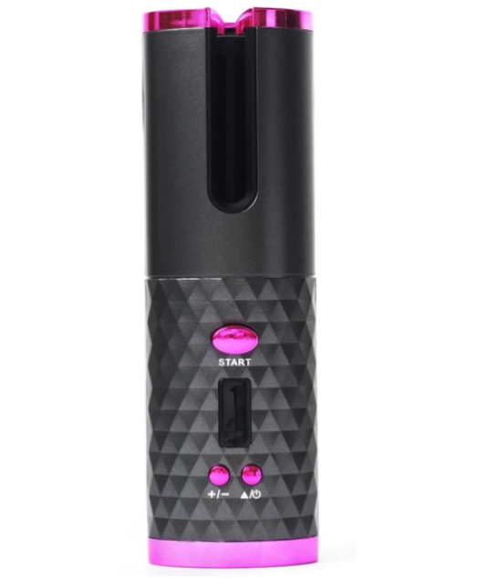 Стайлер беспроводной автобигуди Hair Curler YX-801 40W Black/Pink (599341)