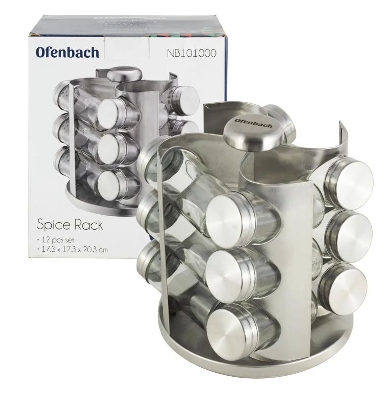 Набір ємностей для спецій Ofenbach KM-101000 12 шт. на підставці (NA002417)