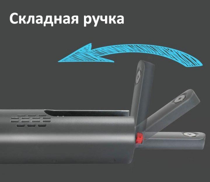 Автомобільний пилосос з насадками Grikey Mini 2500 mAh 75 W Сірий (GB2RBM) - фото 8