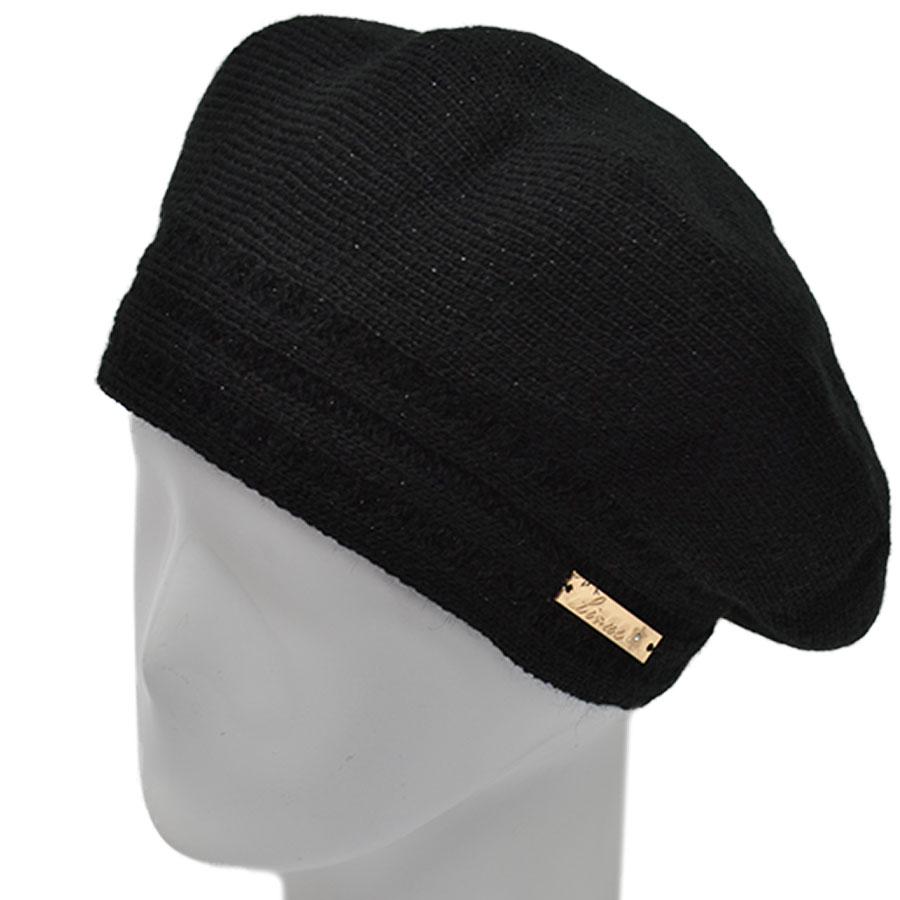 Берет шерстяной Lirus Алина Черный (70287)