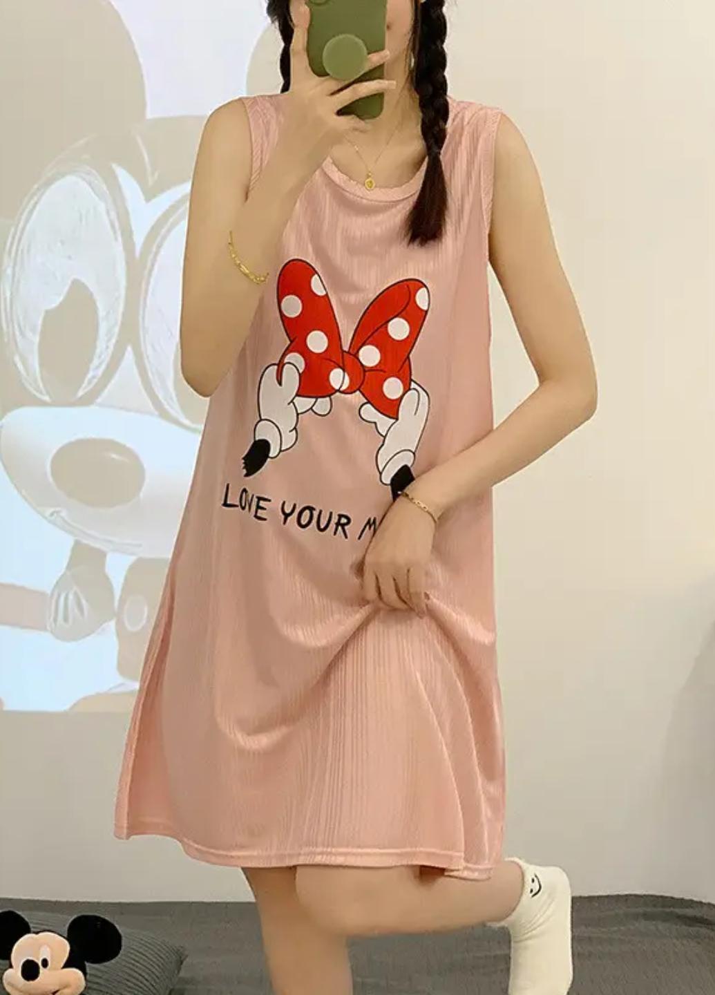 Ночная рубашка женская Fun and Comfort M Розовый (1711-42) - фото 1 Ночная рубашка женская Fun and Comfort M Розовый (1711-42) - фото 1