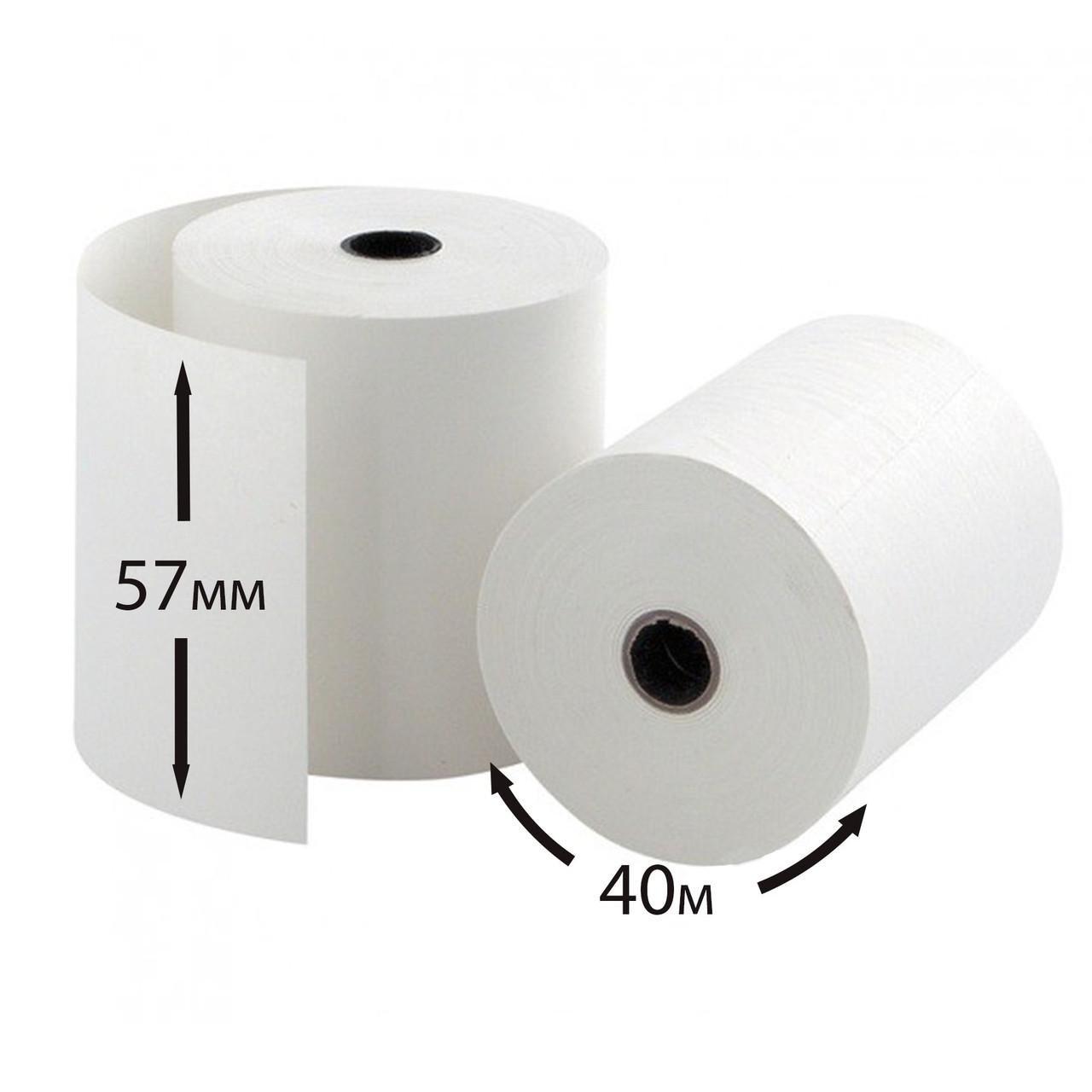 Кассовая лента 57 мм x 40 м (2206) - фото 2 Кассовая лента 57 мм x 40 м (2206) - фото 2