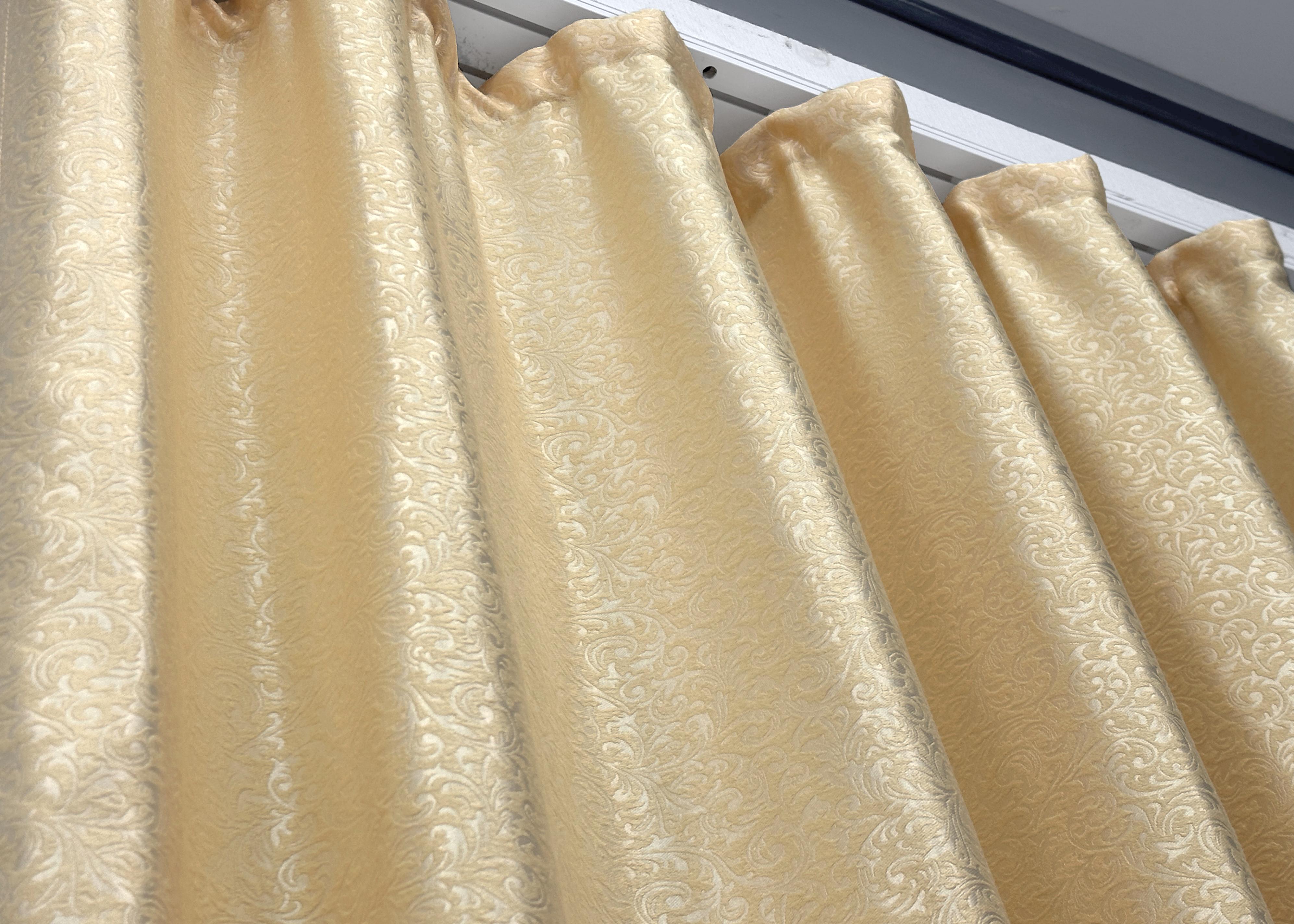 Комплект штор VR-Textil № 1727ш жаккард 150х285 см 2 шт. Кремовый (33-0649) - фото 9 Комплект штор VR-Textil № 1727ш жаккард 150х285 см 2 шт. Кремовый (33-0649) - фото 9