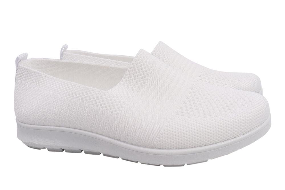 Туфли спорт женские Fashion из текстиля на низком ходу р. 39 Белый (10-21LTC)