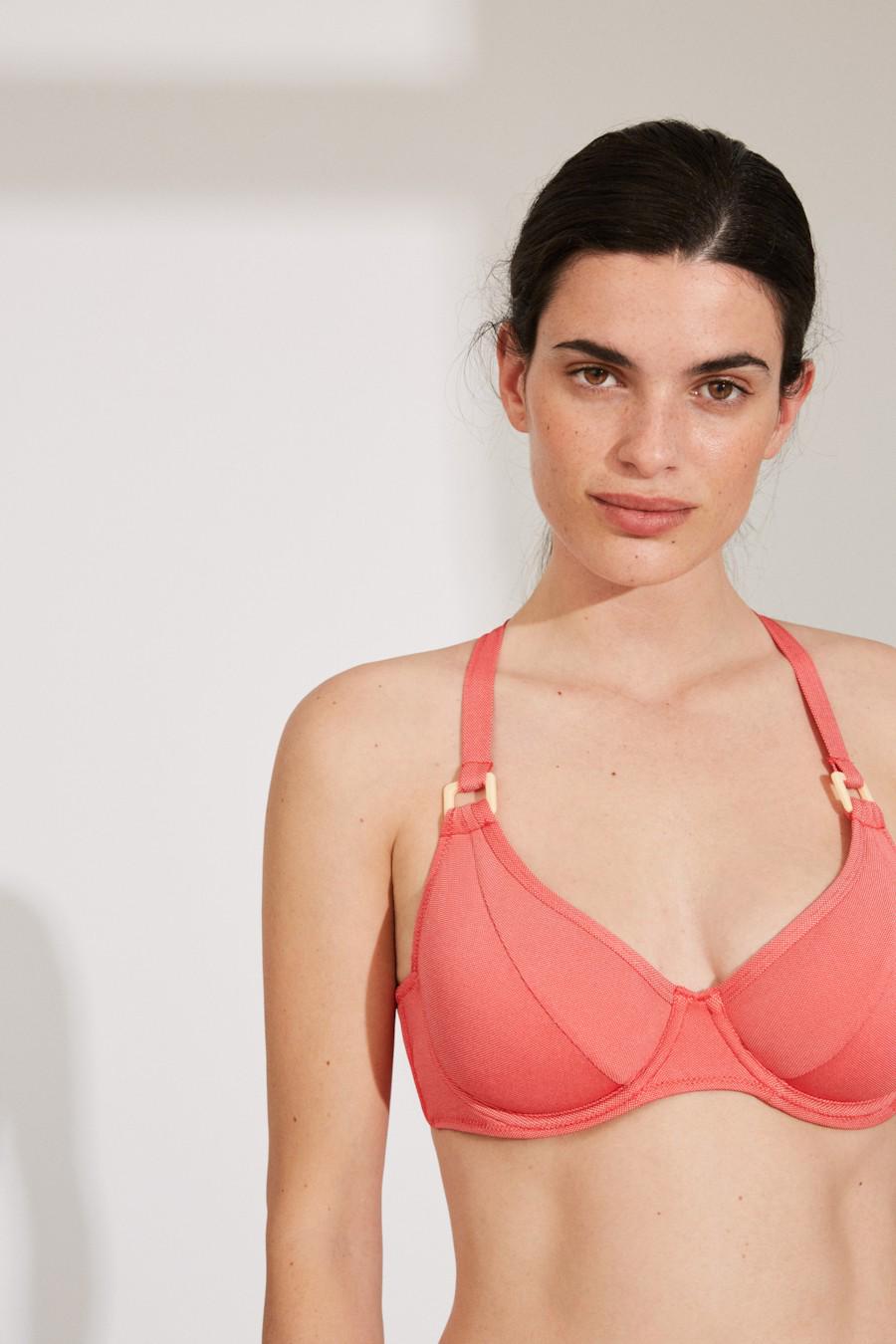 Купальник з м'якою чашкою/плавки сліп Ysabel Mora 46C/L Кораловий (Unico/72885) - фото 4