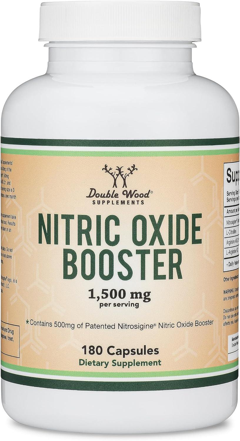 Підтримка рівня оксиду озоту Double Wood Supplements Nitric Oxide Booster 1500 mg 180 капсул