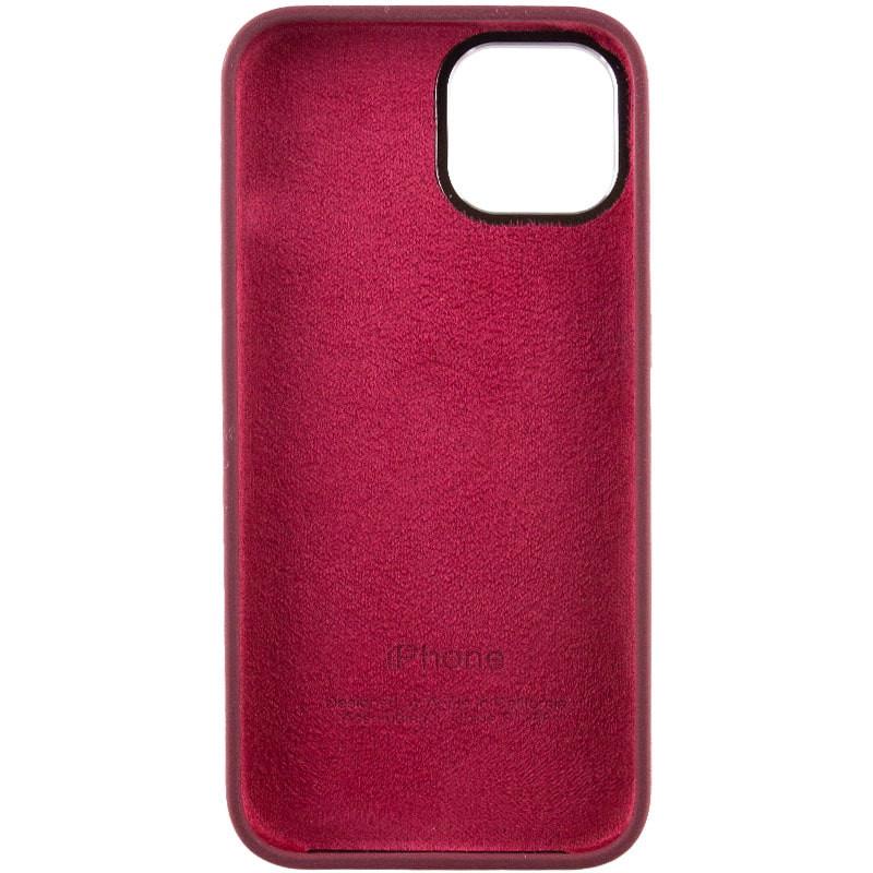 Протиударний чохол Silicone Case Metal Buttons (AA) для Apple iPhone 12 Pro Max (6.7") Бордовий / Plum - фото 4